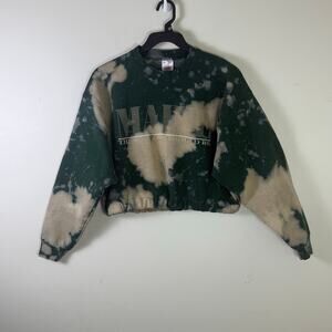 Fruit of the Loom Green and Tan Sweatshirt